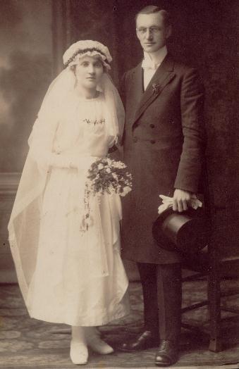 My parent's wedding picture - 1920